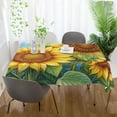 thumbnail image 6 of YAZAOO Square Tablecloth Sunflower Pattern Pattern Tableclothes, 6 of 9
