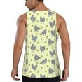 thumbnail image 3 of Fotbe Funny Chicken Pattern Men's Quick Dry Workout Tank Top Gym Muscle Tee Fitness Bodybuilding Sleeveless T Shirt Breathable Workout Shirt-X-Large, 3 of 9
