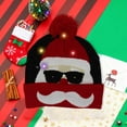thumbnail image 5 of Lighted Knit Cap for Christmas, Acrylic Wool Hat with Pom Pom and LED Lights, Festive Gift Idea for Holiday Season(X), 5 of 6
