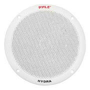 PYLE PLMR605W - 6.5 Inch Dual Marine Speakers - 2 Way Waterproof and Weather Resistant Outdoor Audio Stereo Sound System with 400 Watt Power (White)