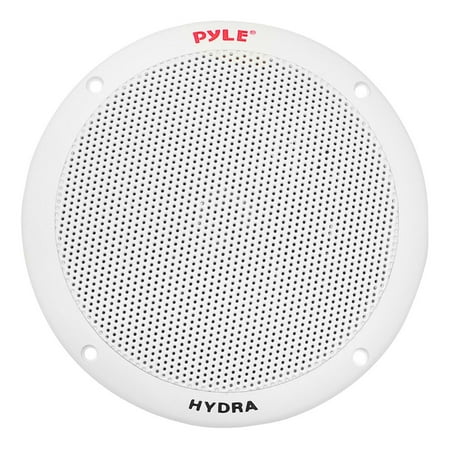 PYLE PLMR605W - 6.5 Inch Dual Marine Speakers - 2 Way Waterproof and Weather Resistant Outdoor Audio Stereo Sound System with 400 Watt Power (White)