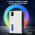 thumbnail image 3 of Dehumidifier for Home, 95 OZ Water Tank, (1000 sq.ft) Dehumidifiers for Bathroom Bedroom Basement with Auto Shut Off,7 Colors LED Light(White), 3 of 13