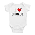 thumbnail image 1 of J'aime Chicago Mignon Justaucorps Bébé Garçon Fille Unisexe, 1 of 3