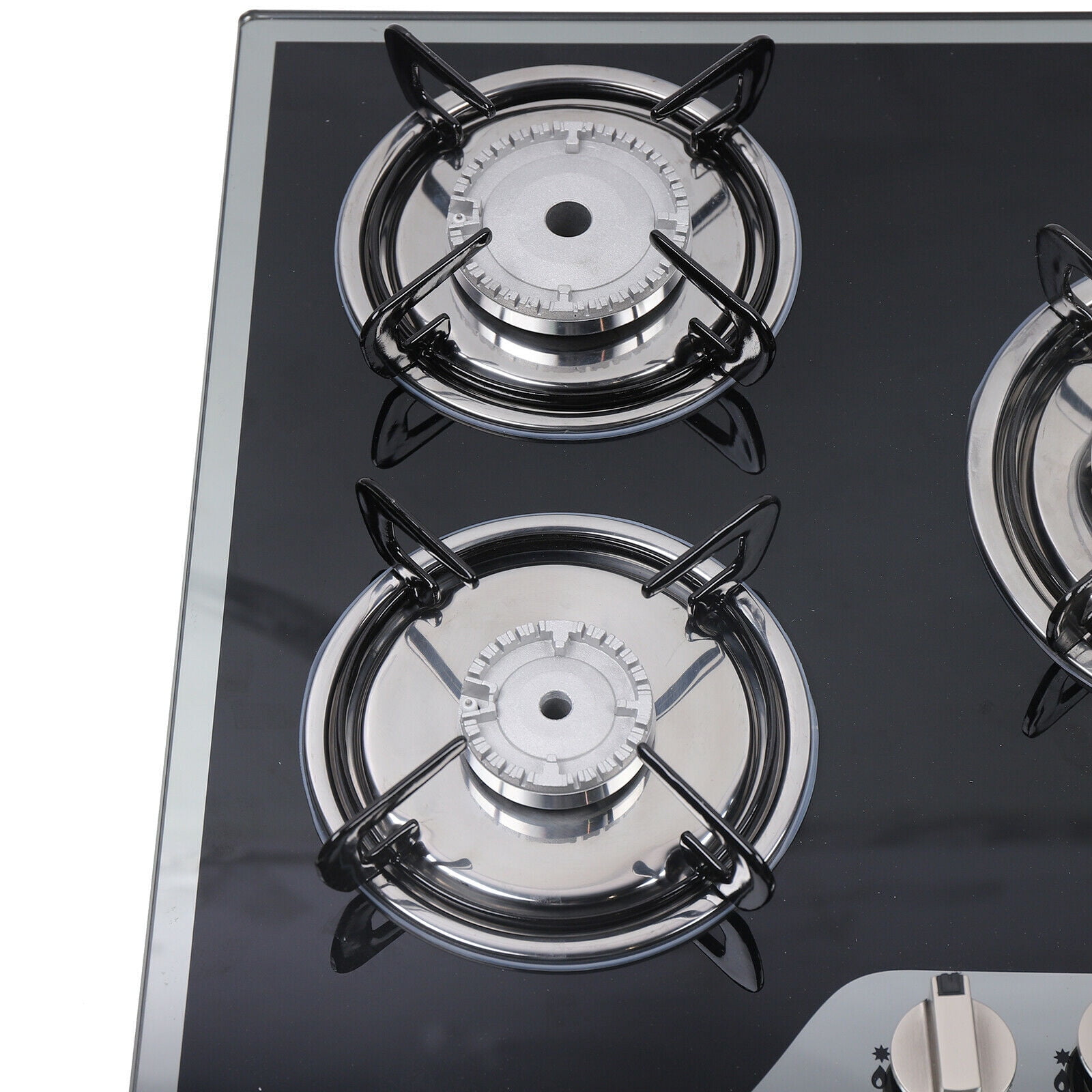 5 Burners Gas Hobs Built-in Kitchen Cooker Stove Cooktop LPG/NG Gas Black Major Appliances Built In LPG Gas Stove 5 Burners Stainless Steel Gas Cooktop 30.3 Inch Glass Ceramic Gas Cooker