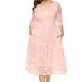 thumbnail image 2 of BLVB Women's Nightgown Short Sleeve Sleepshirt V Neck Pajama Dress Soft Comfy Sleepwear S-2XL, 2 of 5