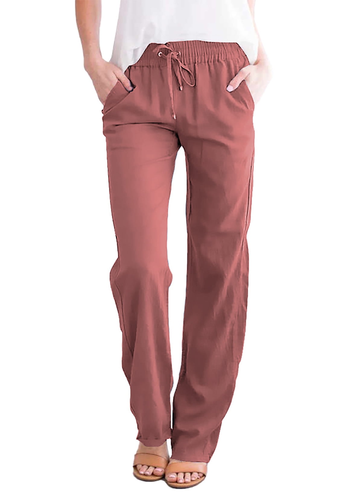 Asvivid Women's Casual Pants Linen 