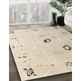thumbnail image 2 of Ahgly Company Indoor Round Abstract Tan Brown Solid Area Rugs, 3' Round, 2 of 6