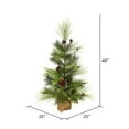 thumbnail image 2 of Vickerman 4' x 25" Larkspur Pine Artificial Christmas Tree, Unlit, 2 of 3