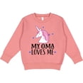 thumbnail image 2 of Inktastic My Oma Loves Me Girl Unicorn Toddler Sweatshirt, 2 of 4