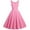 Pink, variant on Women Dresses Vintage 1950s Pink Dot Short Sleeve A-Line Dresses Rockabilly Pinup Dresses 50s Swing Cocktail Party Dress Pink 2XL