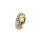thumbnail image 1 of Anillo con diseño de tablero de ajedrez Qarigey Joyería elegante Dorado talla 7 AP016439-01, 1 of 6