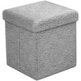 thumbnail image 1 of Sorbus Pouf de Rangement Teddy - Repose-Pieds Capitonné en Sherpa Doux, 1 of 6
