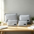 thumbnail image 5 of Travel Waterproof Storage Bags Multipurpose Packing Organizer Pouches For Toiletries Clothes Cosmetics Luggage Suitcase Gray, 5 of 6