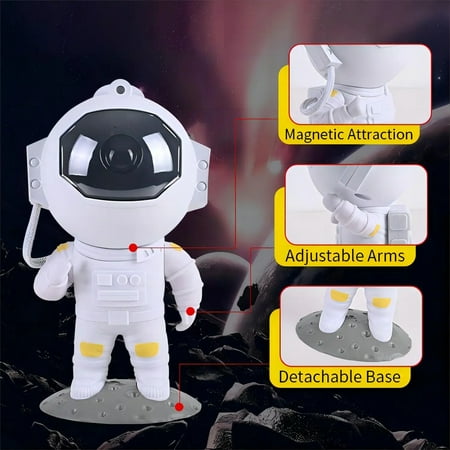 

QHNGJZ Astronaut Starry Projector Night Light LED Star Sky Nebula Decoration Bedroom Birthday Gift