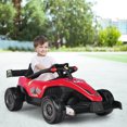 thumbnail image 3 of Costway 12V Kids Ride on Car Electric Racing Truck Remote Control w/ MP3 & Lights Red, 3 of 10