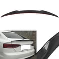 thumbnail image 5 of SCITOO Glossy Black Carbon Fiber Rear Trunk Spoiler Wing Replacement fit for 2017-2020 for Audi A4, 5 of 5