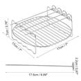 thumbnail image 2 of Unique Bargains Air Fryer Double Layer Rack 7" Square Rack with 4 Skewers, 2 of 6