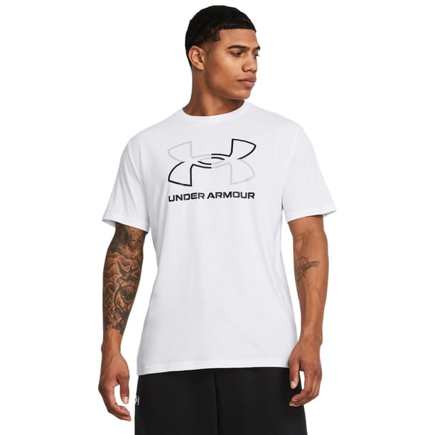 Camiseta Under Armour Global Foundation para hombre blanca/negra