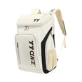 thumbnail image 3 of Lipstore Badminton Backpack Large Capacity Racket Bag Versatile Tennis Backpack Badminton Beige, 3 of 8