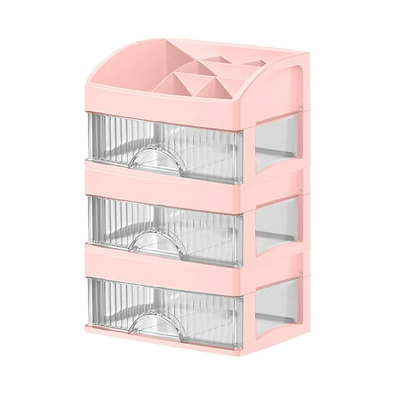 Multifunctional Desktop Organizer Storage With Drawers For Vanity Countertop Bathroom Home Textile Organization