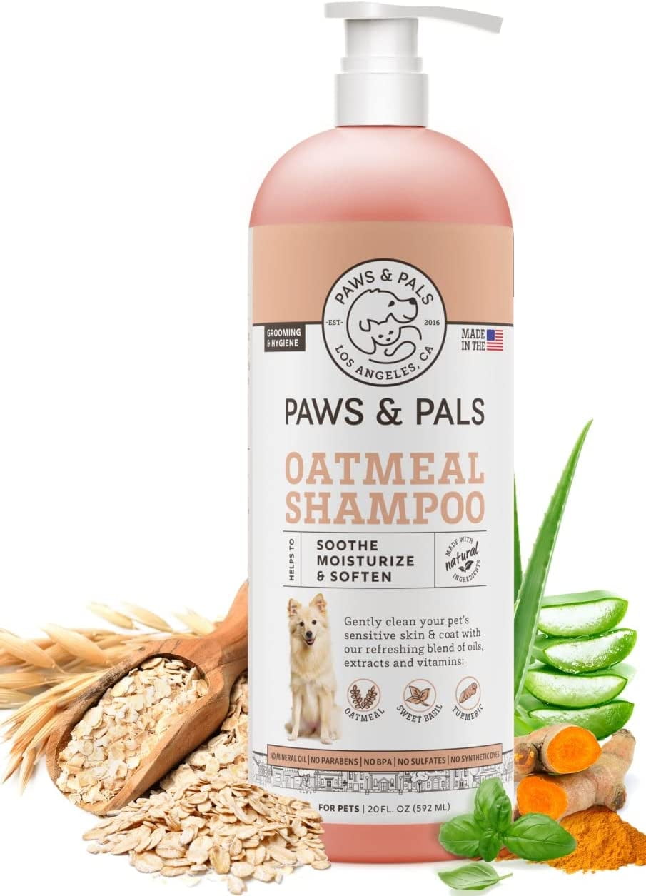 Paws & Pals Dog Shampoo and Conditioner Oatmeal 6in1 Vet Formula