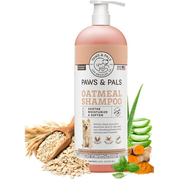 Paws & Pals Dog Shampoo and Conditioner Oatmeal 6in1 Vet Formula