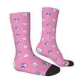 thumbnail image 3 of Uemuo French Bulldog Pattern Women's Crew Socks, Soft Durable Breathable Moisture-Wicking with Odor Control Cotton socks, 3 of 9