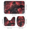 thumbnail image 3 of Attack On Titan Shower Curtain Set 4 Piece, Set Bathroom Sets with Rugs(Bath Mat,U Shape Mat Toilet Lid Cover Mat) Durable Bathroom Decor, 3 of 8
