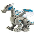 thumbnail image 2 of Electronic Remote Control Walking Dinosaur Holiday Present Birthday Gift Music Roar Colorful Light Remote Dinosaur Toy for children 3-8 Year Old Grey, 2 of 4