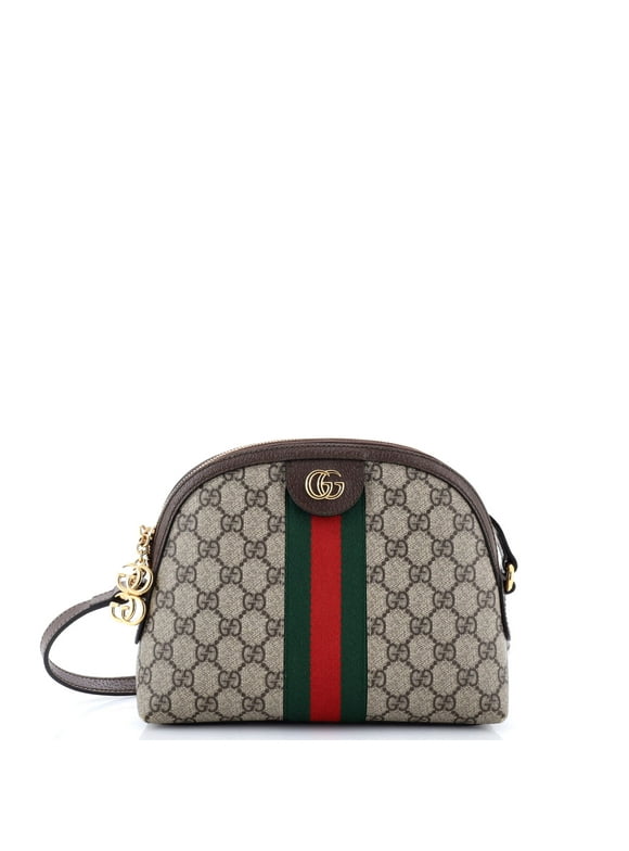 Pre-Owned Ophidia Dome Shoulder Bag GG Coated Canvas Small By Rebag