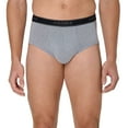 thumbnail image 3 of Hanes Men's Underwear Briefs Pack, 6-Pack, Cotton Stretch Underwear for Men, Assorted, 3 of 8