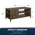 thumbnail image 5 of Ameriwood Home Farnsworth Coffee Table, Walnut, 5 of 12