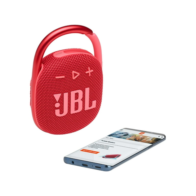 Open Box JBL Clip 4 Red Portable Bluetooth Speaker 