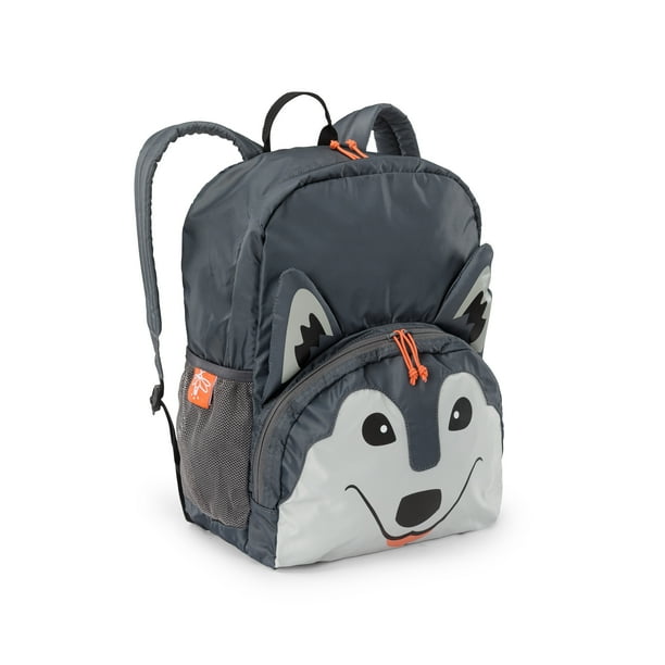 Firefly! Outdoor Gear Aspen the Wolf Kid's Backpack Gray, Unisex