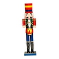 thumbnail image 4 of Cascanueces navideño de 38 cm (15 pulgadas) Estatua decorativa de madera para decoración navideña Estilo C, 4 of 9