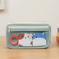 thumbnail image 3 of allydrew 9-Layer Large Capacity Pencil Case with Transparent Compartment, Organizer Pouch for Stationery Tools, Makeup, and Travel, Blue, 3 of 6