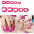 thumbnail image 2 of Gel Nails Accessories, Nail Gel Model Clips Nail Overflow Tools French Manicure Stickers Soft Plastic Professional Salon Nail Stencil Pink Portable Nail Protection Tool, 2 of 6