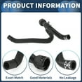 thumbnail image 4 of Unique Bargains Radiator Hose Heater Hose No.4H0819373L for Audi A8 Quattro L Base Sedan 3.0L 2013-2014 Black Rubber 1 Pc Coolant Pipe Good Sealing, 4 of 7