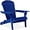 Cobalt Blue, variant on GHooa Folding Adirondack Chair Outdoor Wooden Accent Furniture Fire Pit Lounge Chairs for Yard, Garden, Patio w/ 350lb Weight Capacity - Dark Turquise
