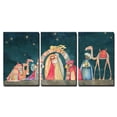 thumbnail image 2 of wall26 - 3 Piece Canvas Wall Art - Illustration Christian Christmas Nativity Scene with The Three Wise Men - Modern Home Art Stretched and Framed Ready to Hang 24"x36"x3 Panels, 2 of 4