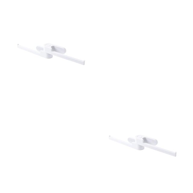 Colgador de ropa Naiovety estante de almacenamiento autoadhesivo montado en la pared toallero colgante Blanco 2Conjunto