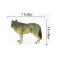 thumbnail image 3 of Wolf, Black and Gray, Timber Wolf, Museum Quality, Hand Painted, Rubber Animal, Educational, Realistic, Figure, Lifelike Figurine, Replica, Gift, 7" CH397 BB149, 3 of 10