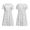 thumbnail image 3 of Bixox Robe d'Été à Manches Courtes pour Femmes Robe Ample Longueur Genou avec Poches-Chien Caniche, 3 of 7