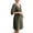 Army Green, variant on 3 in 1 Labor/Delivery/Hospital Gown Maternity Dress Nursing Nightgown Sleepwear for Breastfeeding