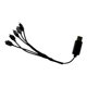 thumbnail image 3 of Repuestos de Cable de cargador USB, 5 en 1 Mini ventilador de cuatro ejes portátil E88 Drone accesorios para modificación E88 E88Pro,, 3 of 8