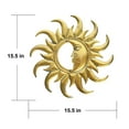 thumbnail image 3 of Metal Garden Decor-Golden Half Moon Sunface, 3 of 3