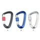 thumbnail image 3 of Soidarity Mosquetón al aire libre anillo en D montañismo mosquetón hebilla de aluminio reutilizable de emergencia llavero equipo negro Ropa Deportiva, Zapatos Azul oscuro Soidarity OD020396-02, 3 of 6
