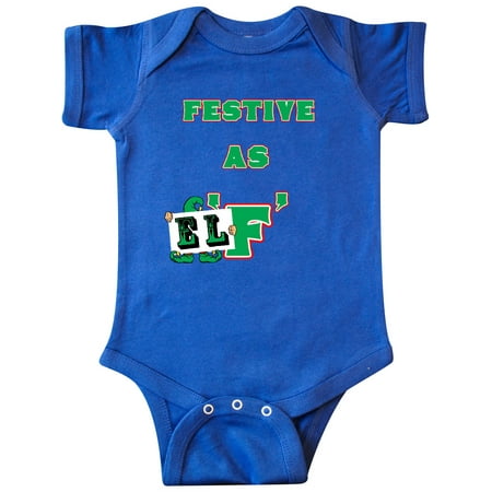 

Inktastic Festive as Elf! Gift Baby Boy or Baby Girl Bodysuit