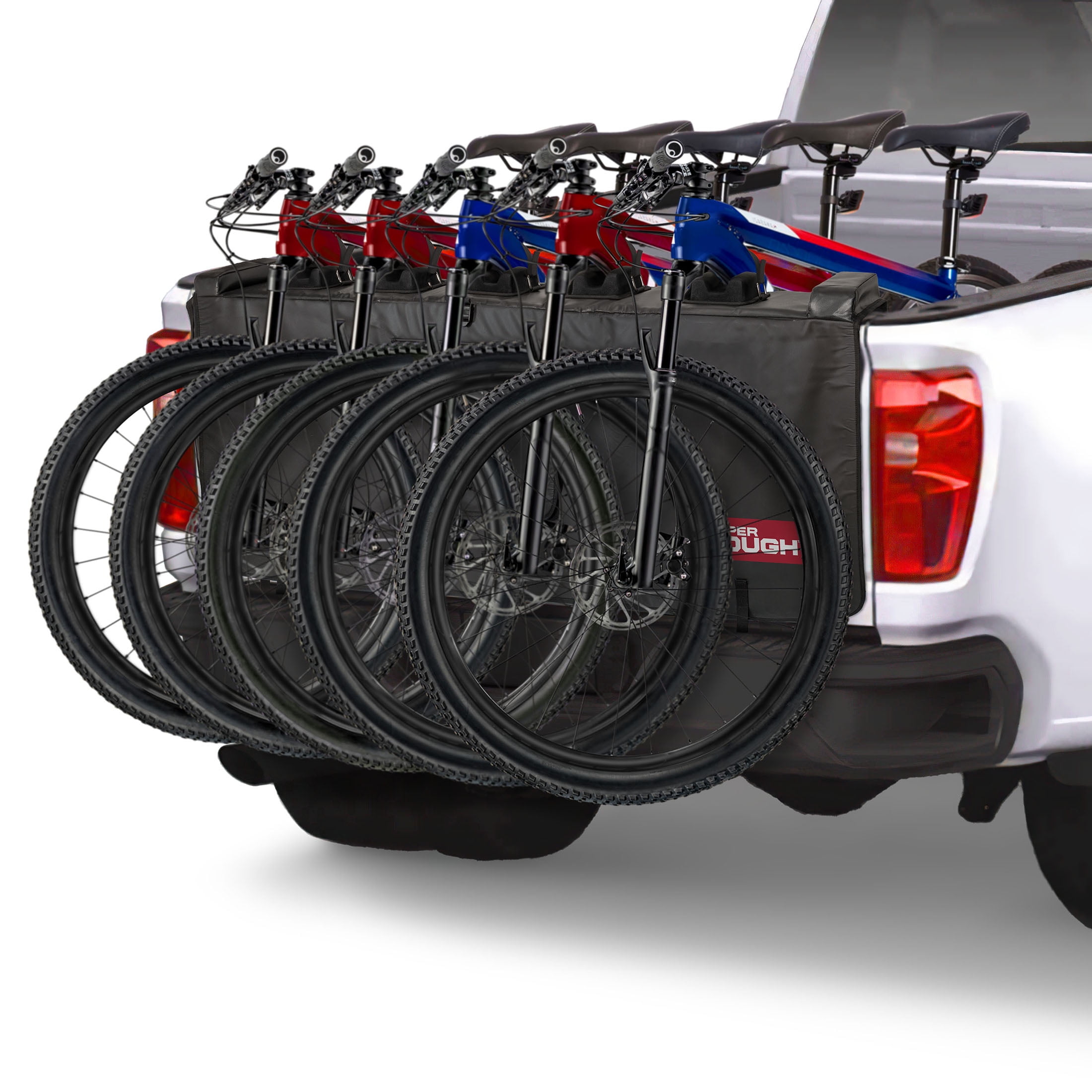 Hyper Tough Full Size Truck Tailgate Bike Rack Carrier Protection Pad Fits 5 Bikes