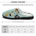 thumbnail image 2 of Characters Cuphead Show Fuzzy Cotton Slippers For Mens Winter Cotton Lightweight Anti-slip Rubber Sole Slippers House Open Back Slippers Closed Toe Slippers, 2 of 9